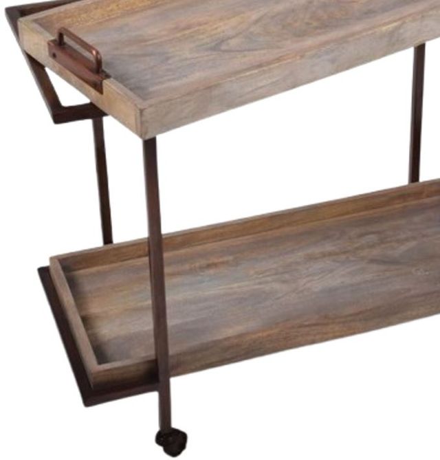 Steve Silver Co. Conway Brown/Harbor Gray Serving Cart-1