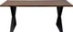 Porter International Designs Manzanita Harvest Dining Table with Black X Base-1