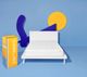 Simmons® Kappa 8" Medium Hybrid King Mattress in a Box-3