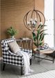 A & B Home Brown Natural Wood Chandelier-4