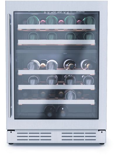 Elica RISERVA 24" 4.8 Cu. Ft. Stainless Steel Built-In or Freestanding Wine Cooler-0