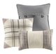 Olliix by Madison Park Ridge 7 Piece Neutral California King Herringbone Comforter Set-1