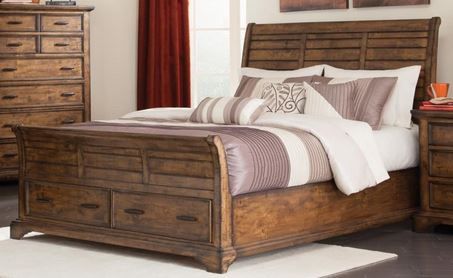 Coaster® Elk Grove Rustic Vintage Bourbon Queen Bed-1