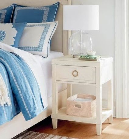 Bassett® Furniture Ventura Colors White Enamel Bedside Table-1