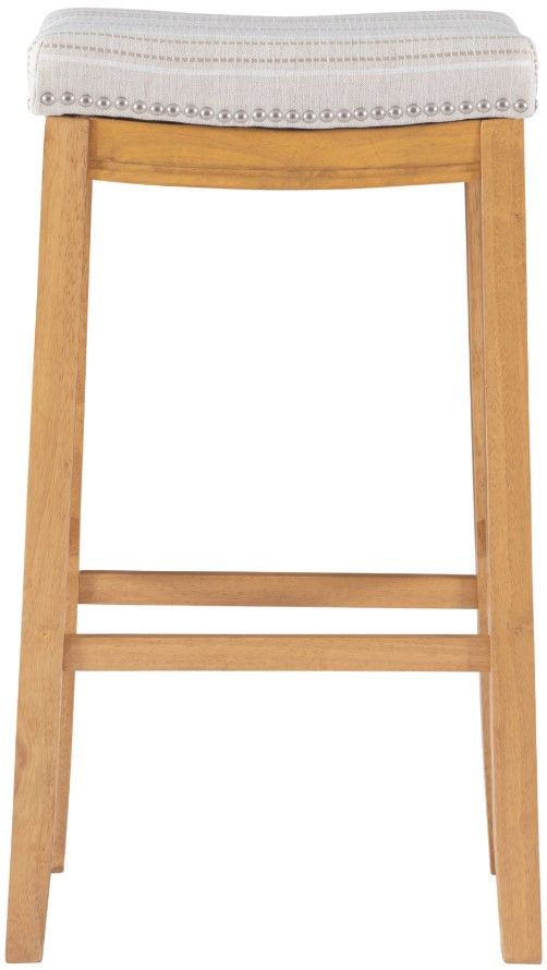Linon Claridge Rustic Brown Bar Stool-3