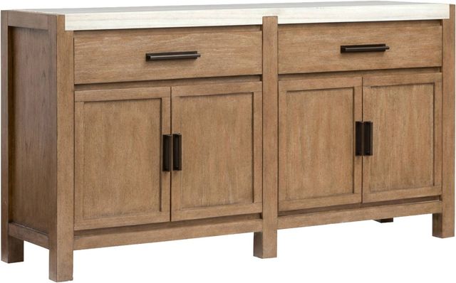 Magnussen Home® Plum Creek Marble/Sierra Brown Sideboard-0