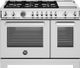 Bertazzoni Professional Series 48" Stainless Steel Pro Style Dual Fuel Range-0