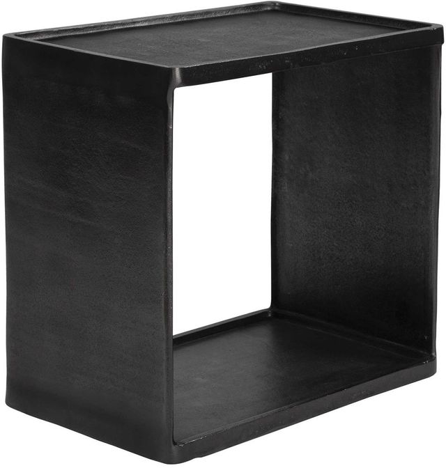 Uttermost® Derwent Dark Nickel Side Table-0