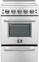 FORNO® Lazio 24" Stainless Steel Pro Style Electric Range-0