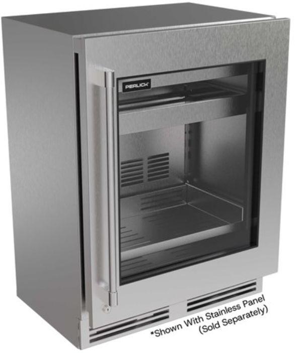 Perlick® G5 Shallow ADA 24" 3.1 Cu. Ft. Panel Ready Built-In Glass Door Beverage Center-0