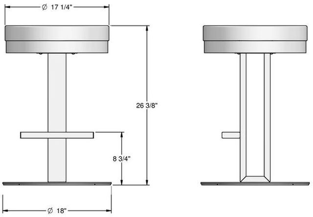 Amisco Customizable Glint Swivel Counter Stool-2