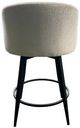 Intercon Champagne Metal Base Barstool with Barrel Seat-3