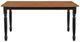 Coaster® Hollyoak Walnut Dining Table with Black Base-1