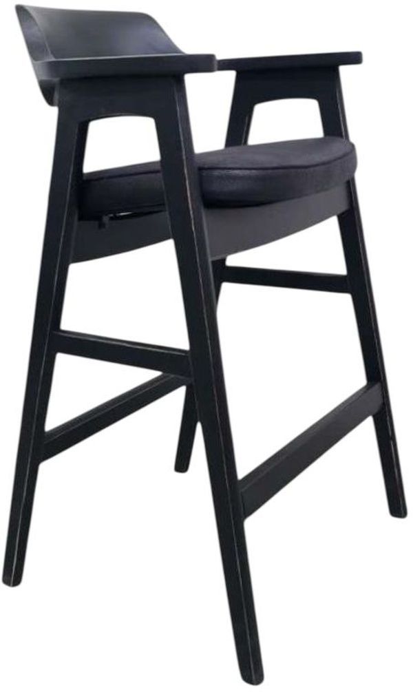 Nest Home Collections Wagner Black/Vintage Black Bar Chair-0