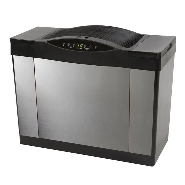 AIRCARE® 27" Brushed Nickel Large Home Console Evaporative Humidifier-4
