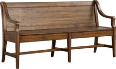 Magnussen Home® Bay Creek Toasted Nutmeg Bench with Back