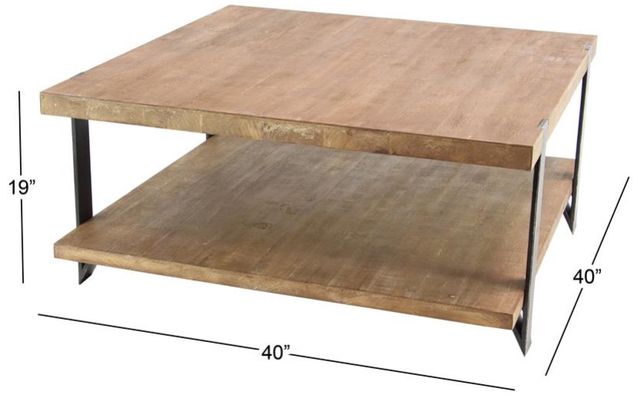 Deco Marche Brown Coffee Table-2