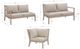 Linon Svana 3-Piece Beige/Natural Fabric/Wood L-Shape Outdoor Sectional-5