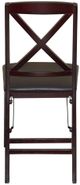 Linon Triena 2-Piece Merlot X Back Folding Chair-4