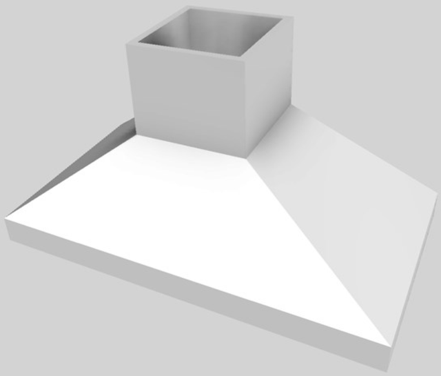 Vent-A-Hood® 54" White Euro-Style Island Range Hood-3
