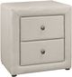 Monarch Specialties Inc. Beige Linen Night Stand-0