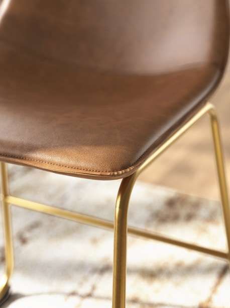 Signature Design by Ashley® Crandox Brown/Gold Upholstered Dining Side Chair-4