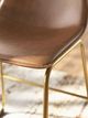 Signature Design by Ashley® Crandox Brown/Gold Upholstered Dining Side Chair-4