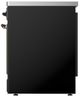 Ilve® Majestic III 30" Glossy Black Pro Style Induction Range with Solid Door and Burnished Trim-2