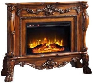 ACME Furniture Dresden Cherry Oak Fireplace