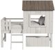 Westwood Design Lodge Cookies/Cream Youth Twin Loft Bed with Ladder and Fencing-2