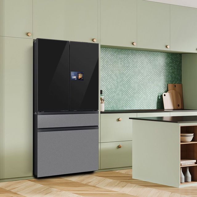 Samsung Bespoke 36-Inch 28.6 Cu. Ft. Charcoal Glass/Stainless Steel French Door Refrigerator Samsung Bespoke 36-Inch 28.6 Cu. Ft. Charcoal Glass/Stainless Steel French Door Refrigerator