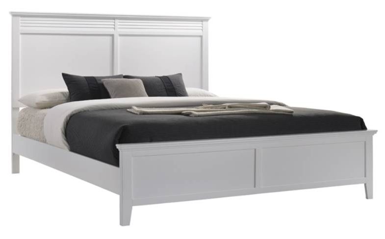 American Wholesale Furniture Cottage Bay White Queen Panel Bed