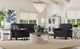 Flexsteel® Melody Gray Round Coffee Table with Casters and White Base-1