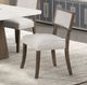 Furniture of America® Grasten 7-Piece White Rectangular Dining Table Set with Dark Walnut Base-3
