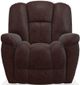 La-Z-Boy® Maverick Burgundy Reclina-Glider® Leather Swivel Recliner-0