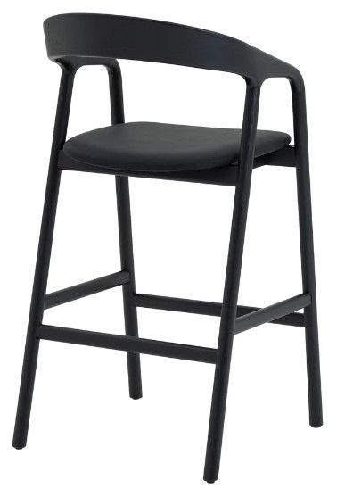 Armen Living Apache Black Bar Stool-3