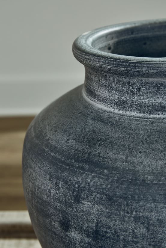 Signature Design by Ashley® Meadie Distressed Blue 13" Vase-1