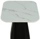 Furniture of America® Sindal White End Table with Black Base-2