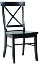 John Thomas Furniture® Dining Essentials Black X-Back Side Chair-0