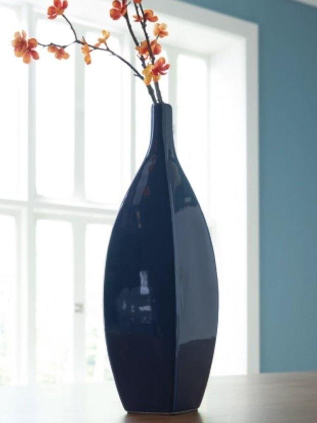 Signature Design by Ashley® Abtinson Navy 16" Vase-1