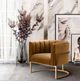 TOV Furniture Magnolia Cognac Velvet Chair with Gold Base-4