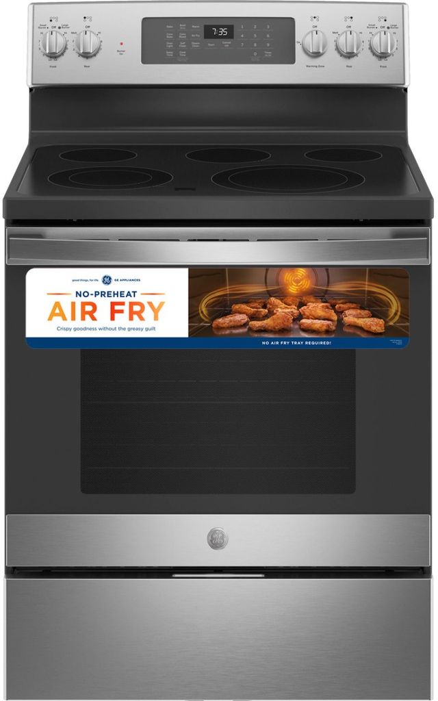GE® 30" Stainless Steel Freestanding Electric Range-1