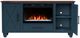 Legends Home Real Cozy Liberty Blue Denim/Whiskey 64" Fireplace Console-4