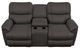 La-Z-Boy® Trouper Walnut Leather Power Reclining Loveseat with Console, Headrest, and Lumbar-1