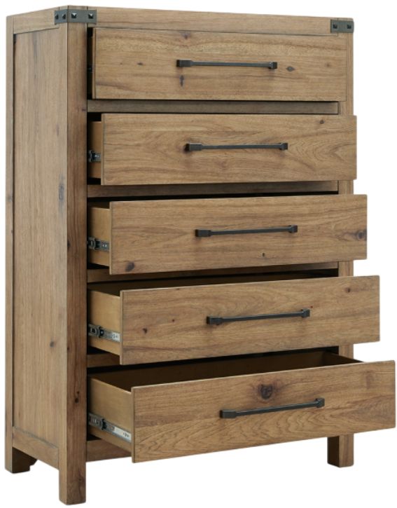 Benchcraft® Ridgester Light Brown Chest-2