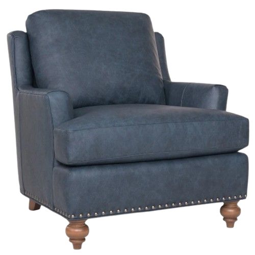 Smith Brothers Customizable 283 Leather Chair-0