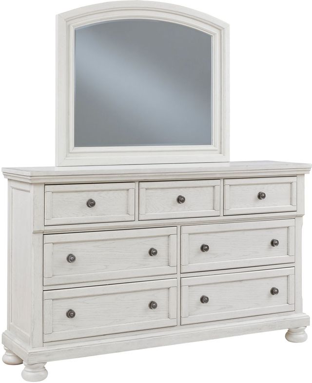 Signature Design by Ashley® Robbinsdale Antique White 37" Bedroom Mirror-2