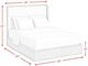 Elements International Rosalie Gray/Natural Upholstered Queen Panel Bed-2