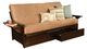 Kodiak Furniture Phoenix Suede Peat/Espresso Full Storage Futon with Mattress-0