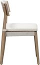 TOV Furniture Gata 2-Piece Cream/White Wash Linen/Wooden Outdoor Dining Chair Set-4